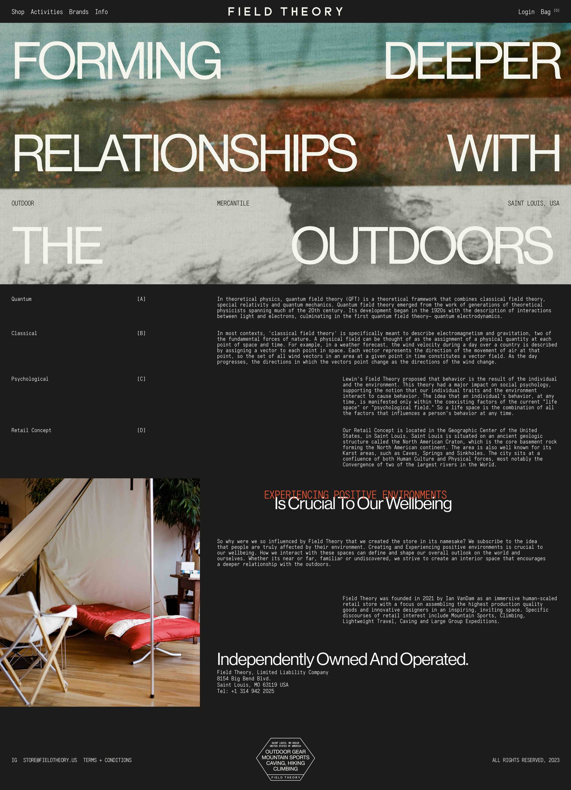Field Theory – Creative Direction + Site Design