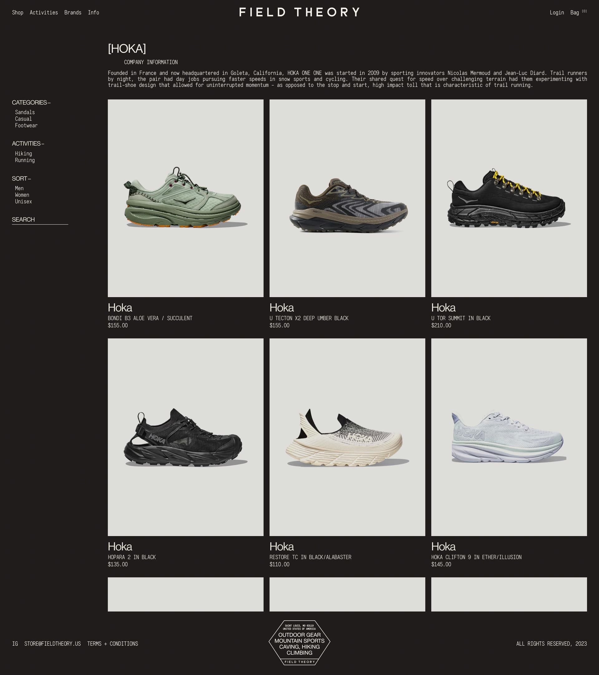 Field Theory – Creative Direction + Site Design