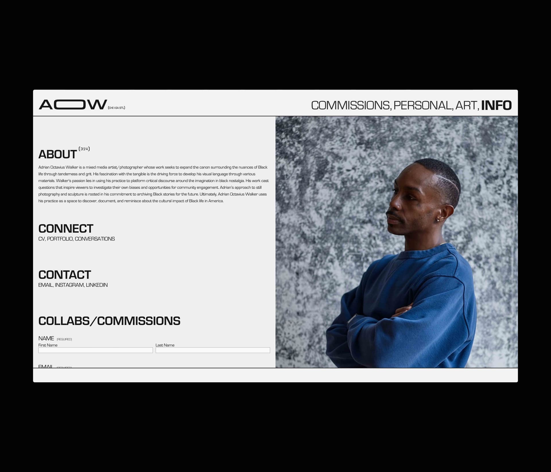 AOW – Creative Direction + Site Design