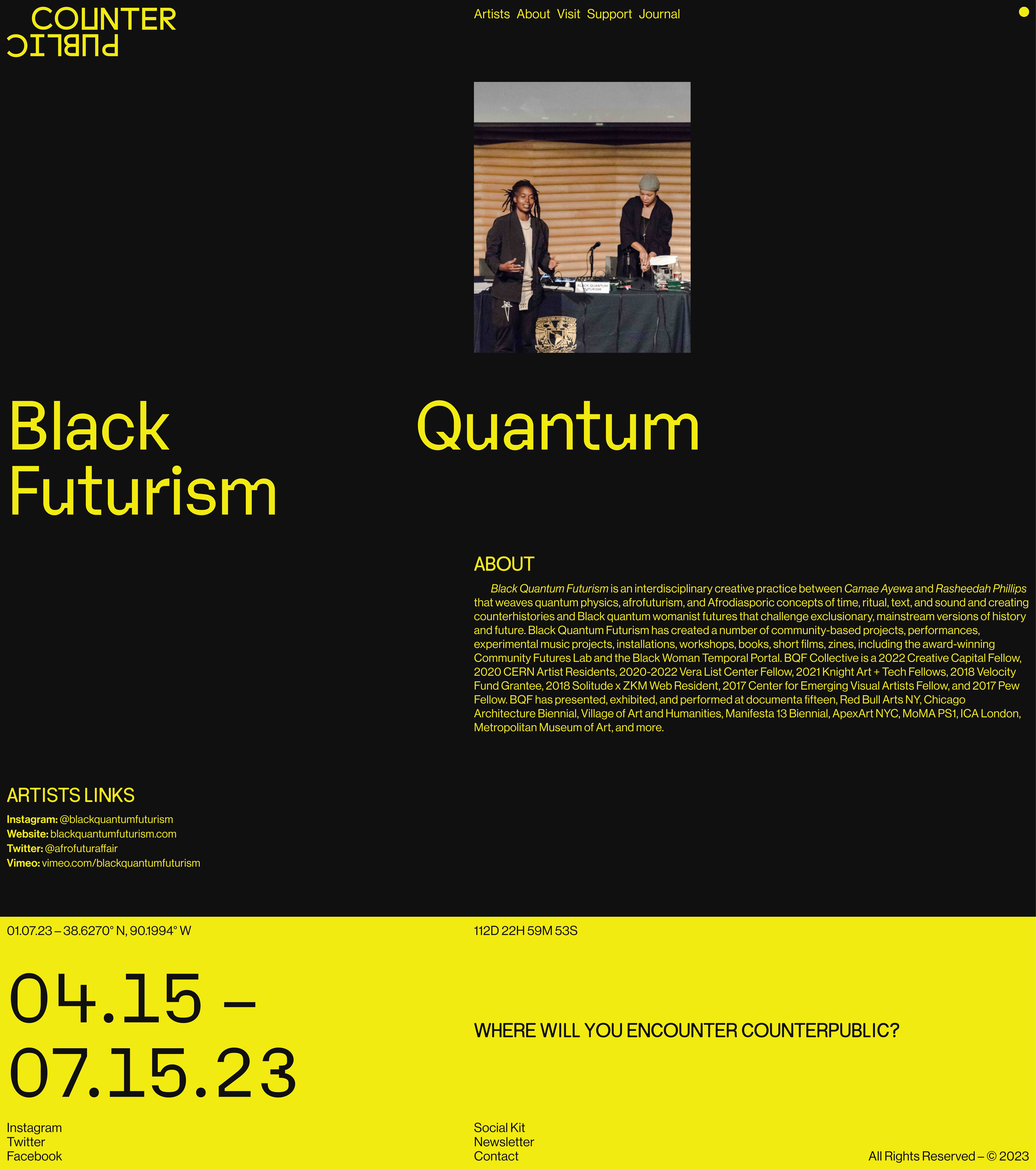 Counterpublic – Site Design