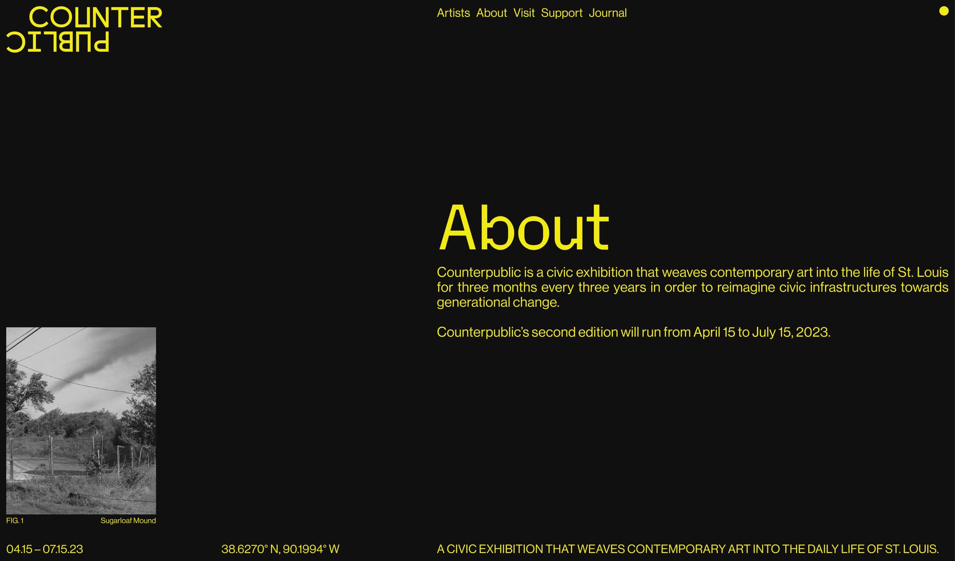 Counterpublic – Site Design