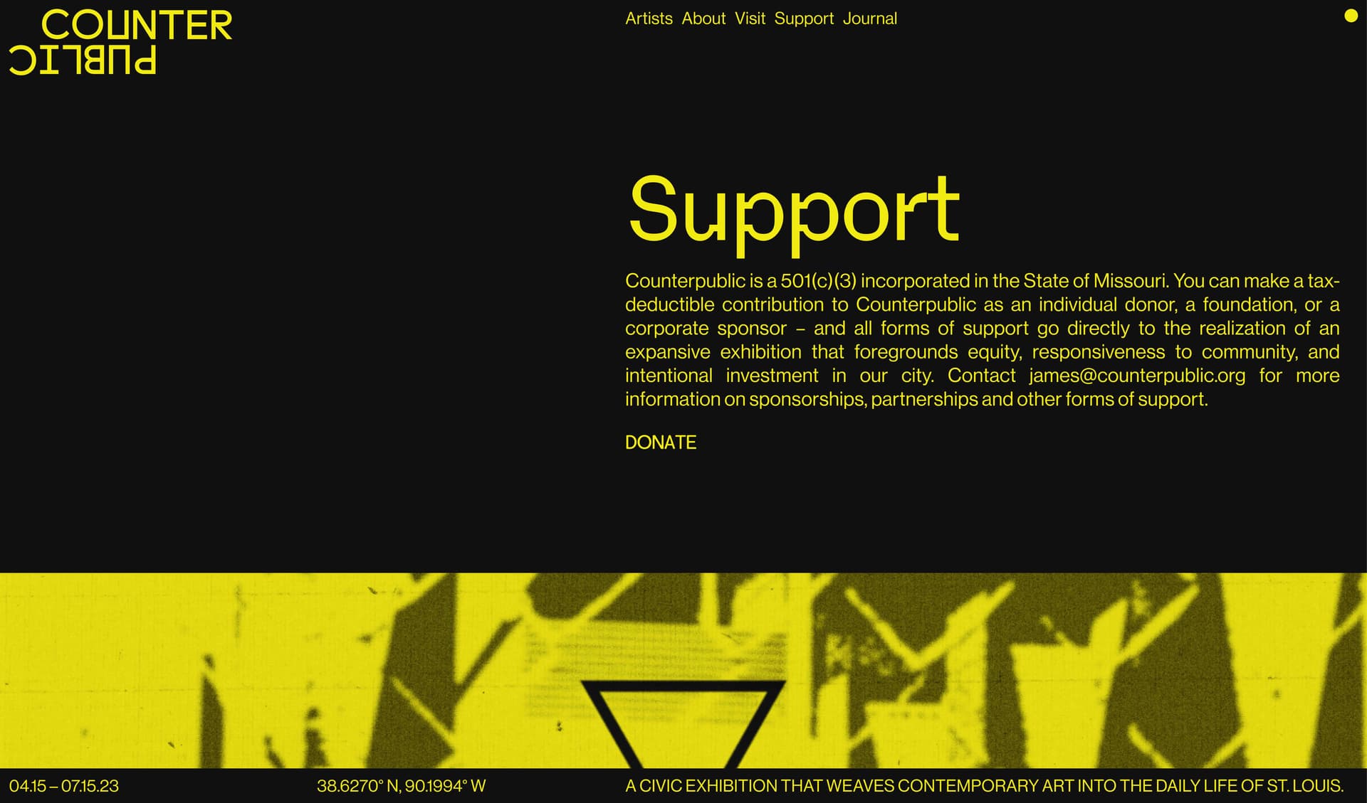 Counterpublic – Site Design